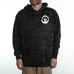 Black Camo Flame Hoodie